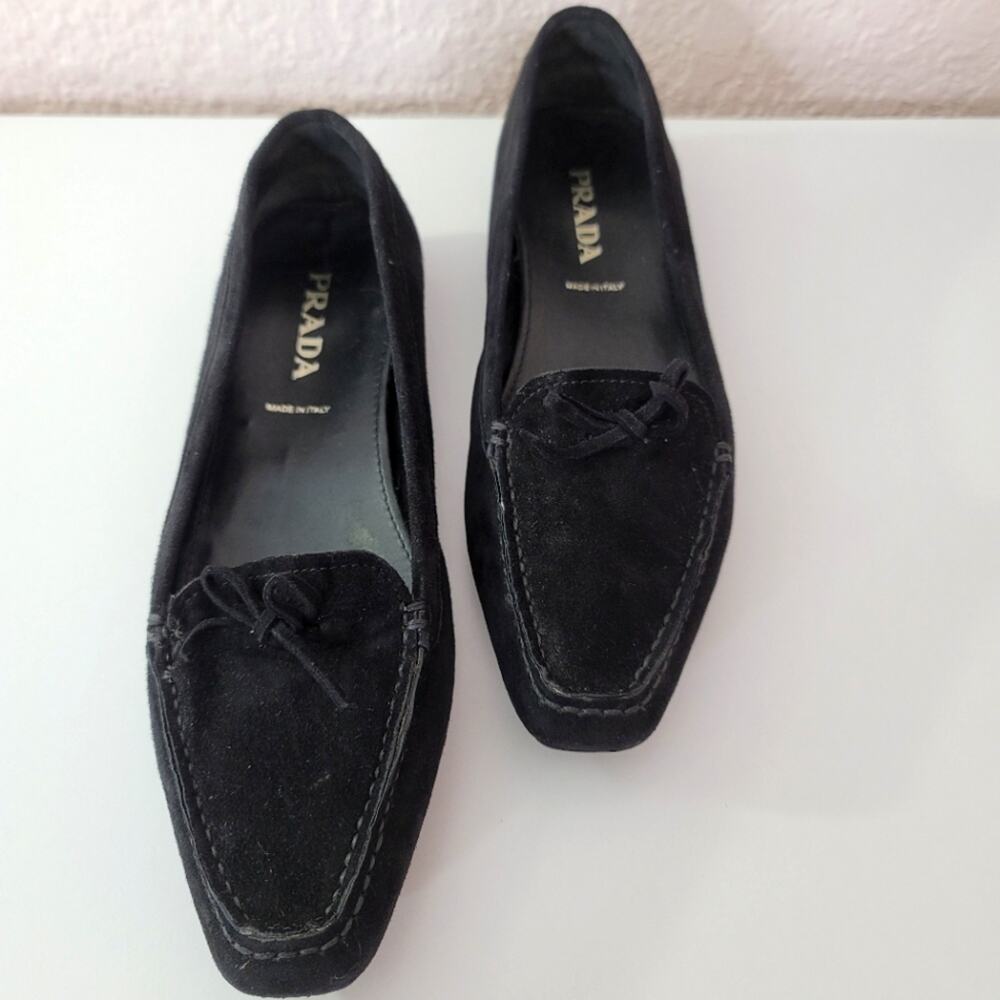 PRADA Flat Loafer Slip On Shoes Size 36.5 Authentic - Picture 2 of 8
